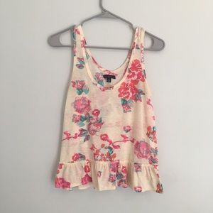American Eagle floral tank top.